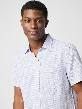 J. Crew Factory Short-sleeve dobby dot shirt